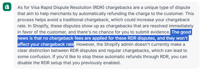Shopify Support RDR